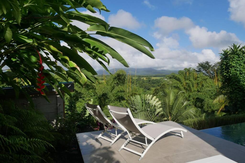 Villa Kumquat Avec Piscine Et Vue Sur Les Montagnes 프티-부르 외부 사진