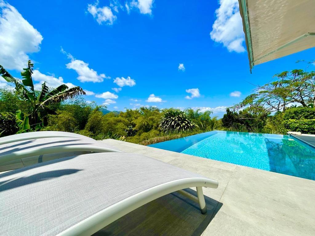 Villa Kumquat Avec Piscine Et Vue Sur Les Montagnes 프티-부르 외부 사진
